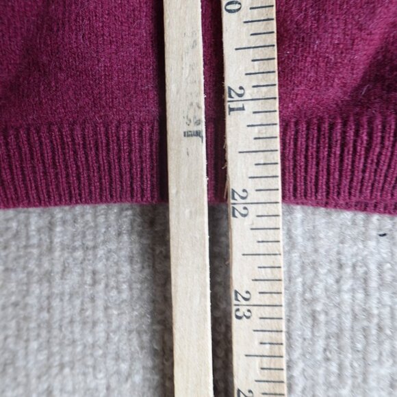 Boden Womens Sweater 6 Red Burgundy Cardigan Button Front 100% Cashmere - Picture 4 of 8